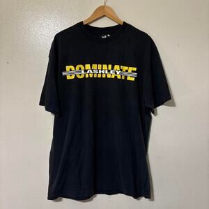 Vintage 2000s WWE Bobby Lashley Domínate Black Graphic T-Shirt Size Men’s XL